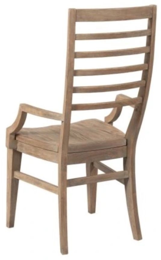 Kincaid® Modern Forge Sandy Brown Canton Ladder Back Arm Chair-1