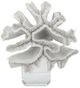 A & B Home White Faux Coral With Glass Base-5