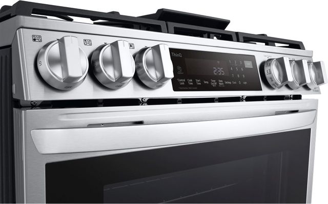 LG 30" PrintProof™ Stainless Steel Slide In Dual Fuel Range-10