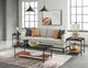 Riverside Furniture Lennox Black Cocktail Table with Rosewood Base-4