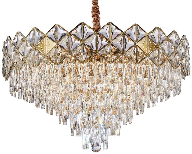 Michael Amini® Regalia Clear/Gold 21-Light Chandelier-0