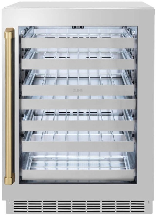 ZLINE Touchstone Autograph Edition 24" 4.8 Cu. Ft. Stainless Steel Wine Cooler-0
