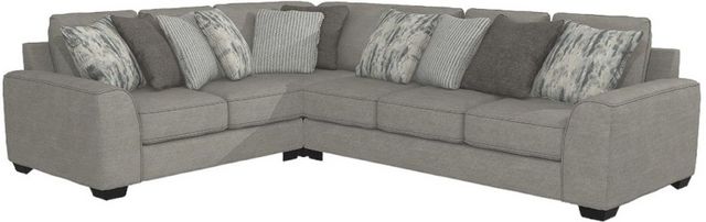 Benchcraft® Ardsley 3-Piece Pewter Right-Arm Facing Sectional
