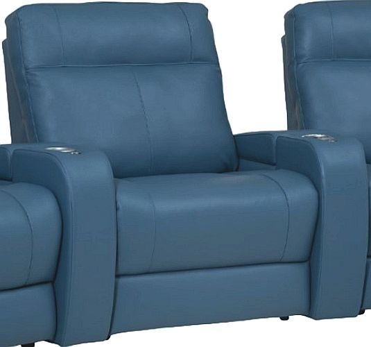 Palliser® Furniture Customizable Virtue 3-Piece Power Reclining Theater Seating with Wedge Arms, Power Headrest and Lumbar-2