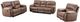 Mazin Furniture Easton Brown Upholstered Rocker Recliner-2
