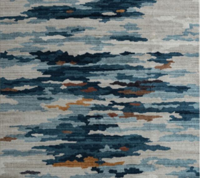 Signature Design by Ashley® Vinlett Cream/Blue/Brown 5'x7' Area Rug-1
