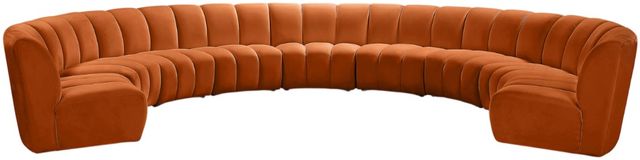 Meridian Furniture Infinity 9-Piece Cognac Modular Sectional-0