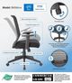 Presidential Seating Boss Black Horizontal Mesh Back Task Chair-4