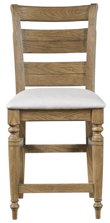 Bernards Bellamy Lane Beige/Caramel Counter Stool-1