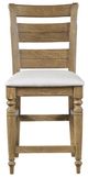 Bernards Bellamy Lane Beige/Caramel Counter Stool-1