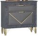 New Classic® Home Furnishings Symmetry Charcoal Nightstand-0