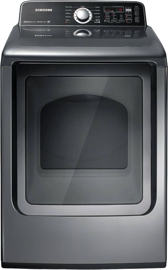Samsung 7.3 Cu. Ft. Stainless Platinum Front Load Electric Dryer-0