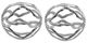 A & B Home 2-Piece Silver Decorative Spheres Set-0