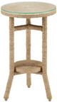 Currey & Company Limay Glass Insert Natural Rope Drinks Table-0