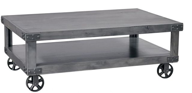 aspenhome® Industrial Smokey Grey Cocktail Table-0