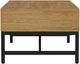 Intercon Newport Natural Oak Coffee Table with Black Base-3