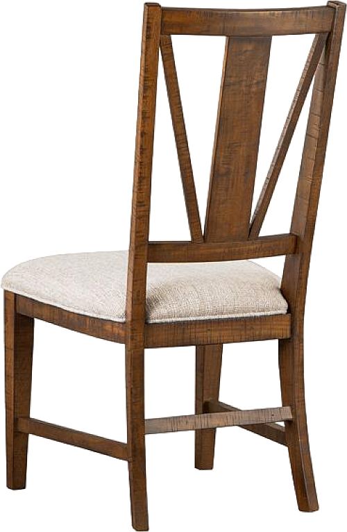 Magnussen Home® Bay Creek 2-Piece Baja Fog/Toasted Nutmeg Dining Side Chairs with Upholstered Seat Set-3
