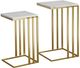 Stylecraft 2-Piece Gold Nested C-Table Set-0