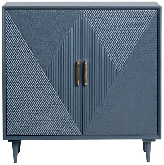 Crestview Collection Arvada Blue Cabinet-1