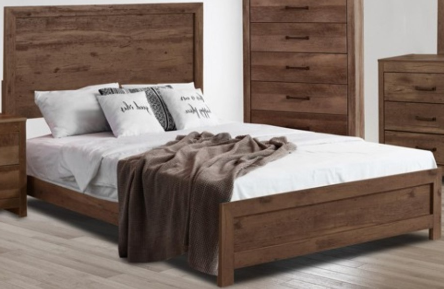 American Wholesale Furniture Gilliam Brown Twin Panel Bed