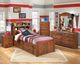 Signature Design by Ashley® Barchan 2-Piece Medium Brown Twin Bookcase Bed Set-3
