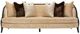 Michael Amini® Malibu Crest Beige/Dark Espresso Sofa-2