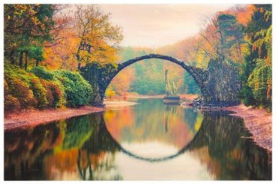 YHD Autumn Arch Glass Art-0