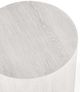 Classic Home Layne White Round End Table-2