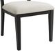 Elements International Versailles Contemporary Black/White Square Back Dining Chair-4