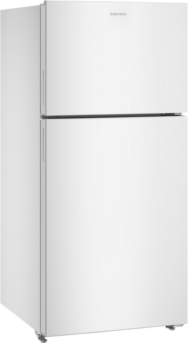 Amana® 30" 19.3 Cu. Ft. White Top Freezer Refrigerator with Dual Crisper Drawers-2