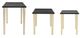 A & B Home 3-Piece Black Side Table Set-1
