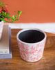 A & B Home 3-Piece Pink/White Floral Garden Planter Set-4