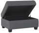 Mazin Furniture Maston Dark Gray Storage Ottoman-1