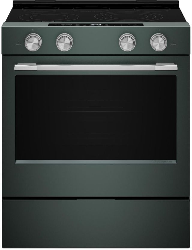 KitchenAid® Stainless Steel Slide-In Convection Range Handle and Knob Kit-2