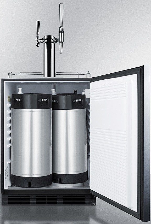 Summit® Commercial 5.5 Cu. Ft. Stainless Steel Beer Cooler/Kegerator-3