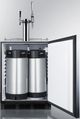 Summit® Commercial 5.5 Cu. Ft. Stainless Steel Beer Cooler/Kegerator-3