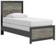 Signature Design by Ashley® Broachmyn Black/Gray Twin Panel Bed-0