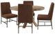 Parker House® Crossings 5-Piece Amber/Brown Dining Room Set-0