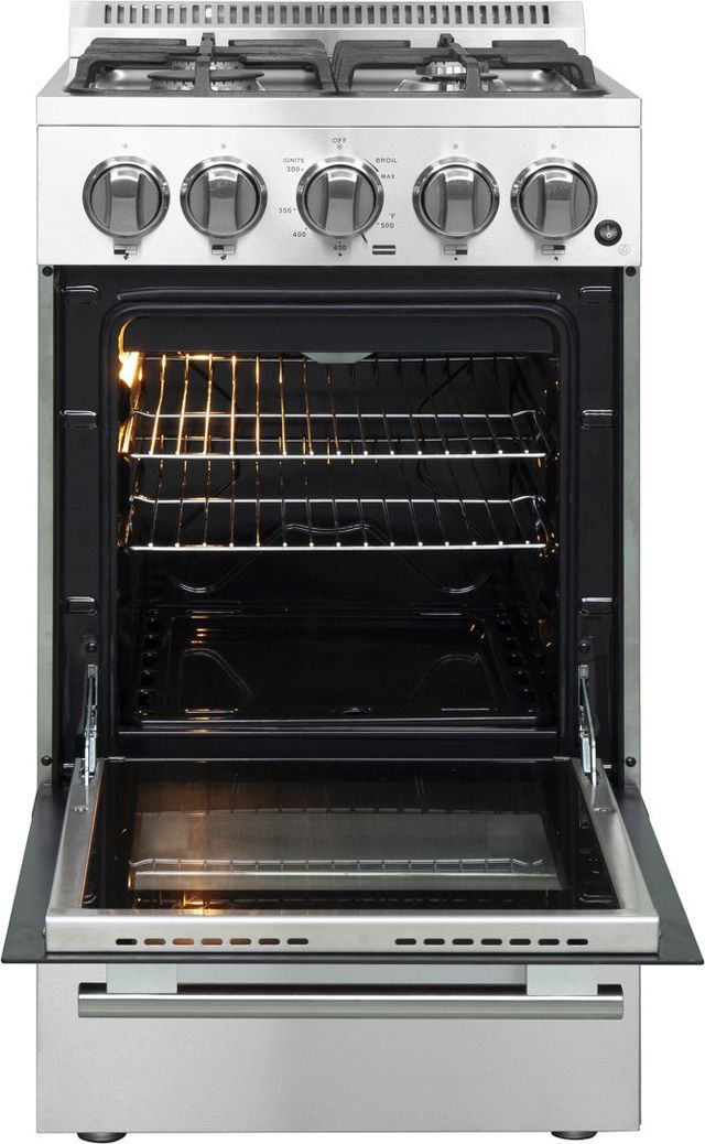 FORNO® Lazio 20" Stainless Steel Pro Style Gas Range-2