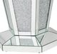 Michael Amini® Montreal™ Glass Top Dining Table with Mirrored Base-3