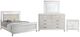 New Classic® Home Furnishings Valentino 4-Piece White King Panel Bedroom Set-0