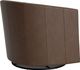 Bassett® Furniture Maxwell Toast Sierra Leather Barrel Back Swivel Glider-2