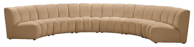 Meridian Furniture Infinity 6-Piece Camel Modular Sectional-1
