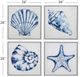 Bassett Mirror 4-Piece Shells Framed Canvas Set-4