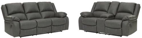 Signature Design by Ashley® Calderwell 2-Piece Gray Reclining Living Room Set-0