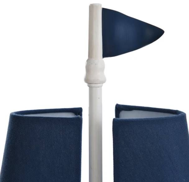 Stylecraft Maritine Blue/White Table Lamp -1