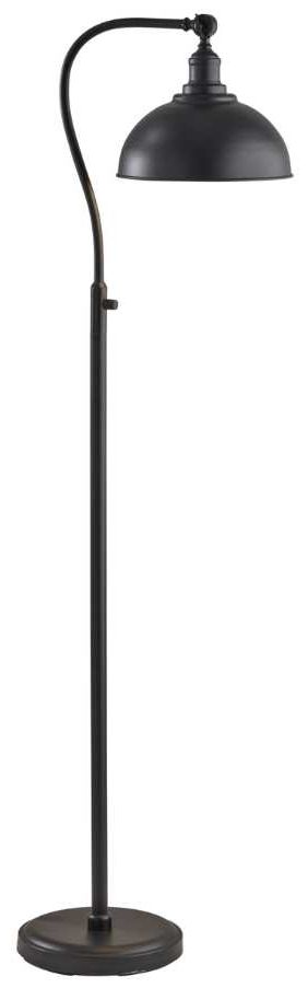 Adesso® Wallace Black Floor Lamp-1