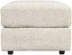 Pouf d'appoint Soletren en tissu blanc Signature Design by Ashley®-2