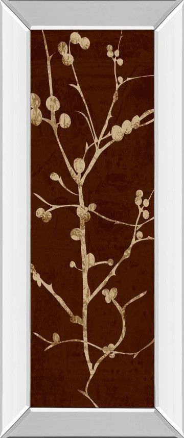 Classy Art Branching Out Il by Diane Stimson Mirror Framed Wall Art-0