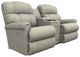 La-Z-Boy® Pinnacle Antique Power Wall Reclining Loveseat with Console and Headrest-0